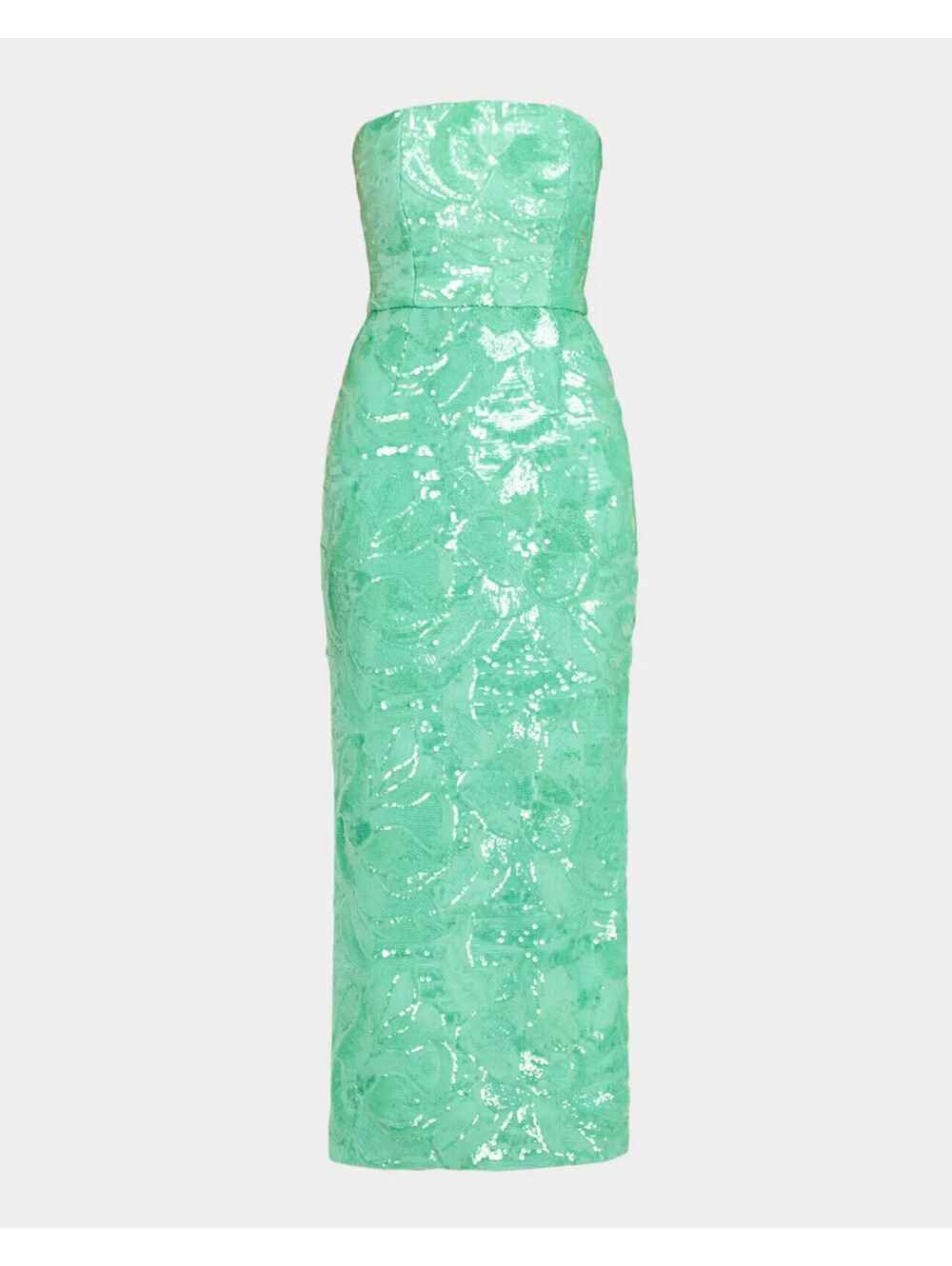 NEW Helsi Leslie Strapless Sequin Column Gown in Seafoam Sz M #MD2283